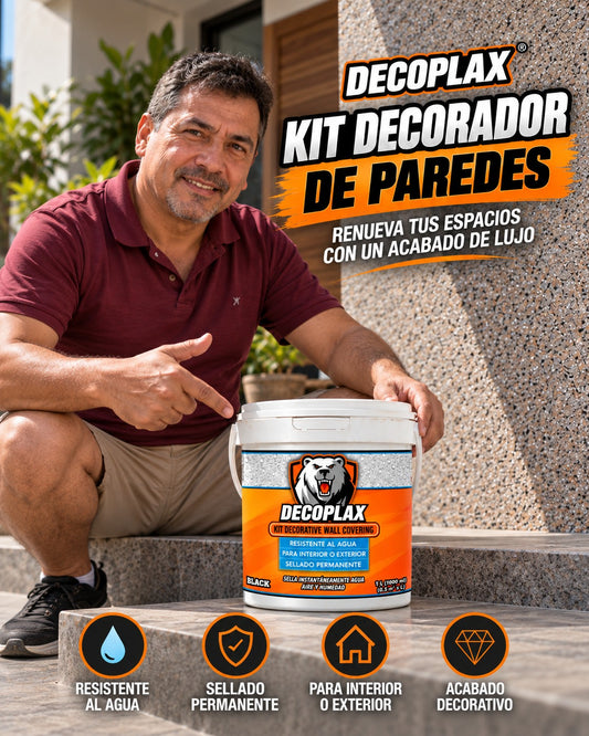 KIT DECORADOR DE PAREDES + ESPATULA + LLANA F3