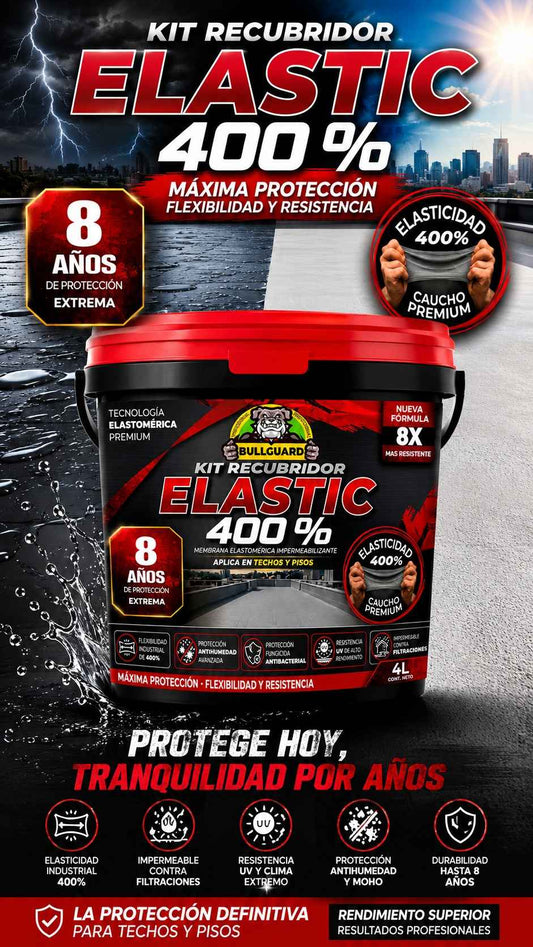 KIT RECUBRIDOR ELASTIC 400 + BROCHA + MALLA F1