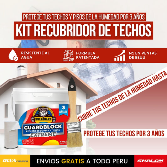 KIT RECUBRIDOR DE PISOS Y TECHOS + BROCHA + MALLA F3